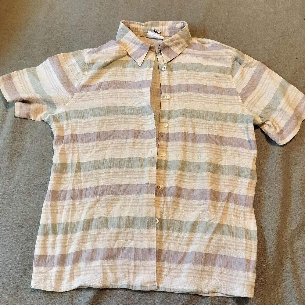 4/$20 Alfred-dunner Women's Pastel Stripe button front Shirt 16